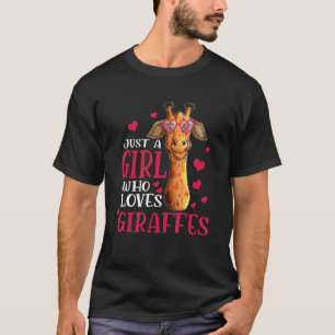 Dierentuin Giraffe Gewoon Een Meisje Dat Van Giraf T-shirt