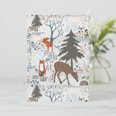 Dierentuin in de wintervakantie feestdagenkaart (Staand voorkant)