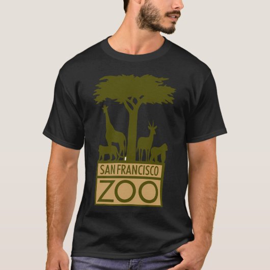 Dierentuin in San Francisco Logo1 T-shirt (Voorkant)