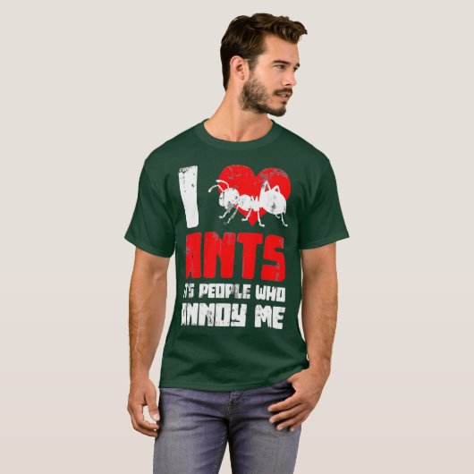 Dierentuin Keeper Ant Keeping Hobby Gift Idea Ants T-shirt (Voorkant volledig)