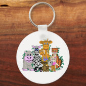 Dierentuin Meisje Sleutelhanger (Voorkant)