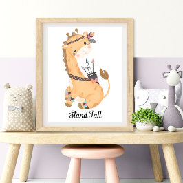 Dierentuin Muur Kunst voor Kinderkamers Foto Afdruk