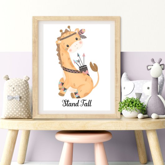 Dierentuin Muur Kunst voor Kinderkamers Foto Afdruk
