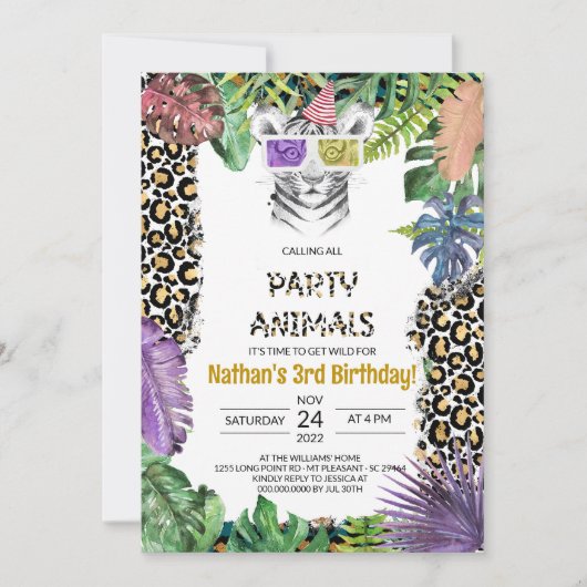 Dierentuin Oerwoud dierentuin Kaart (Voorkant)