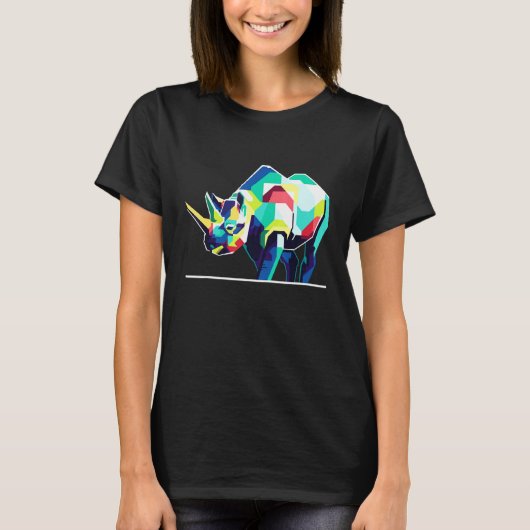 Dierentuin Pachyderm Rhinoceros Rhino T-shirt (Voorkant)