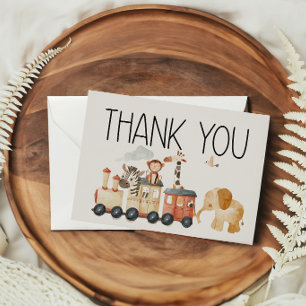 Dierentuin Safari Babykamer Dieren Baby Shower Bedankkaart