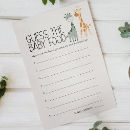 Dierentuin Safari Dieren Baby Shower Raad Baby Voe Flyer