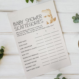 Dierentuin Safari Dieren Baby Shower Scattegories  Flyer