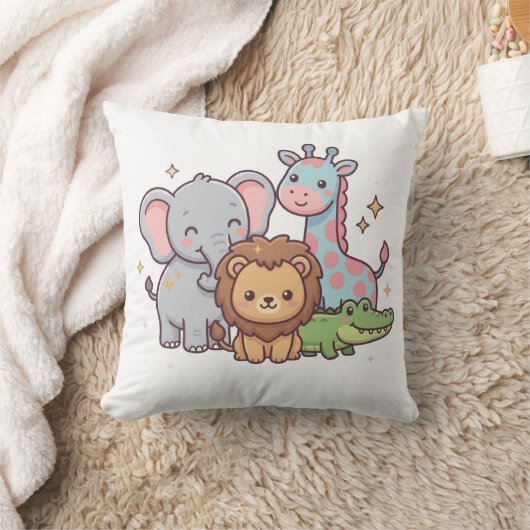 Dierentuin Schattig Dier Kawaii Kind Plezier Wilde Kussen (Deken)