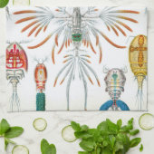 Dierentuin uit de oceaan, Copepoda door Ernst Haec Theedoek (Gevouwen)