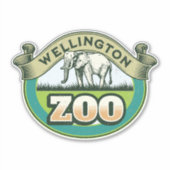 dierentuin van Wellington Sticker (Voorkant)