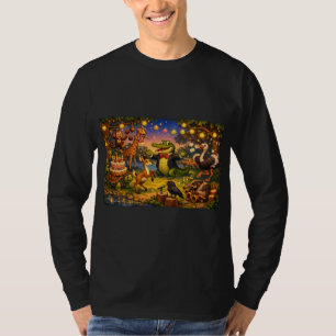 Dierentuin verjaardagsfeest thema t-shirt