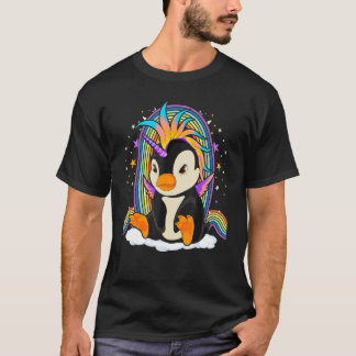 Dierentuin Vogel Regenboog Pinguïn Fantasy Unicor T-shirt