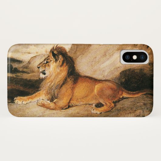 Dierentuin Wilde Dieren, Afrikaanse Leeuw in de Sa Case-Mate iPhone Case (Achterkant (horizontaal))