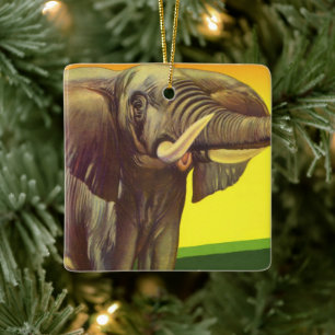 Dierentuin Wilde Dieren, Afrikaanse Olifant bij Zo Keramisch Ornament