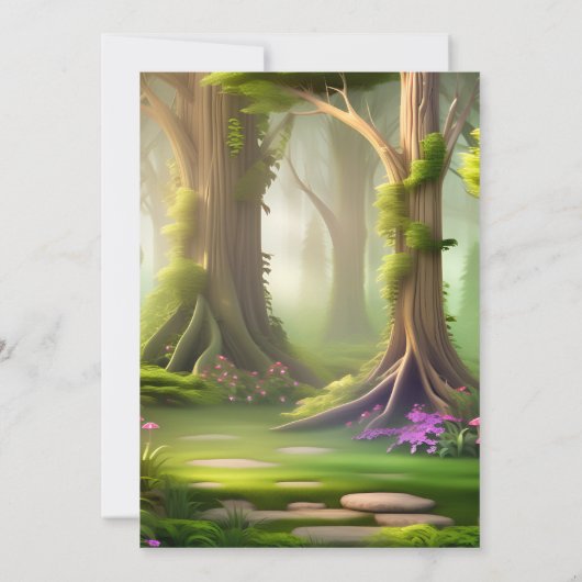 Dierentuin zebra safari In Twee De Wilde 2e Verjaa Kaart (Achterkant)