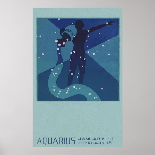  dierentuindigestie, aquariusconstellatie poster (Voorkant)