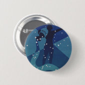  dierentuindigestie, aquariusconstellatie ronde button 5,7 cm (Voorkant /achterkant)