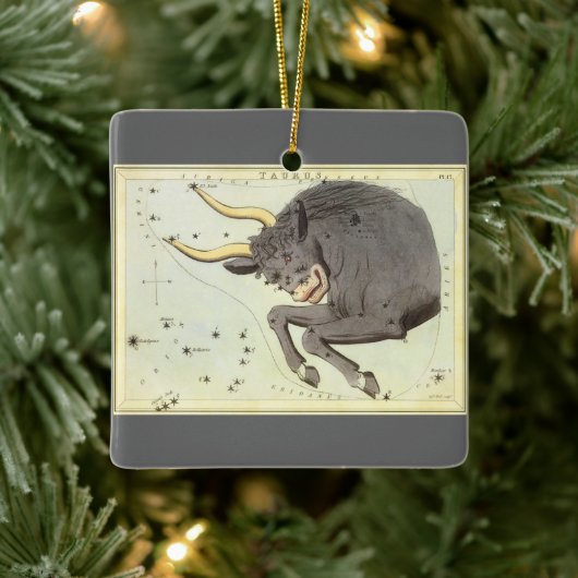  dierentuindische taurus bull constellatie keramisch ornament (Boom)