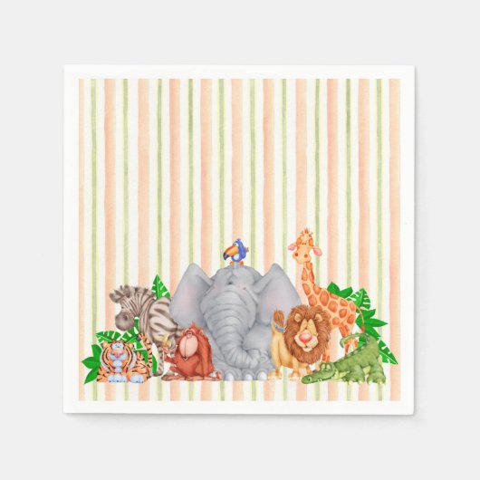 Dierentuinen - servetten (Voorkant)