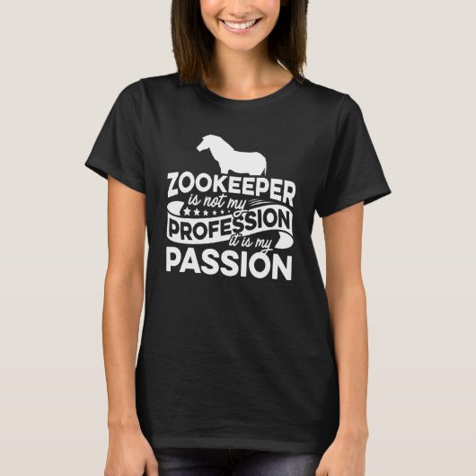 Dierentuinmedewerker is niet mijn beroep, het is m t-shirt (Voorkant)
