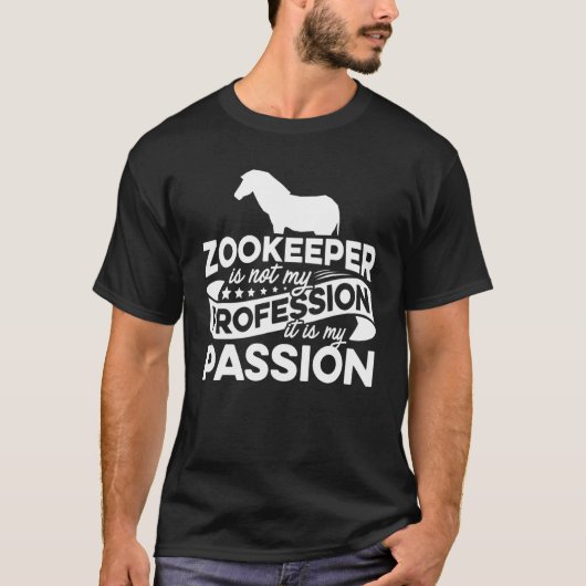Dierentuinmedewerker is niet mijn beroep, het is m t-shirt (Voorkant)