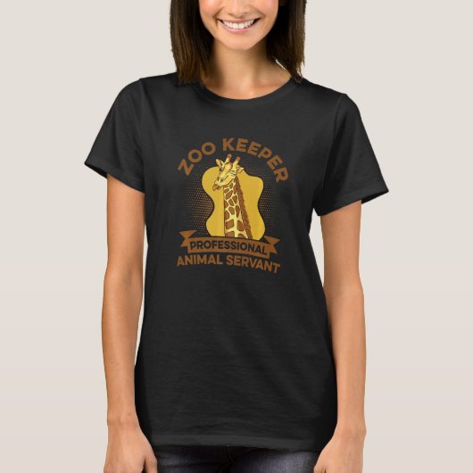 Dierentuinmedewerker Professionele Dierenverzorger T-shirt (Voorkant)