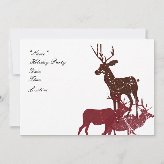 Dierenvakantiesneeuw Kaart (Achterkant)