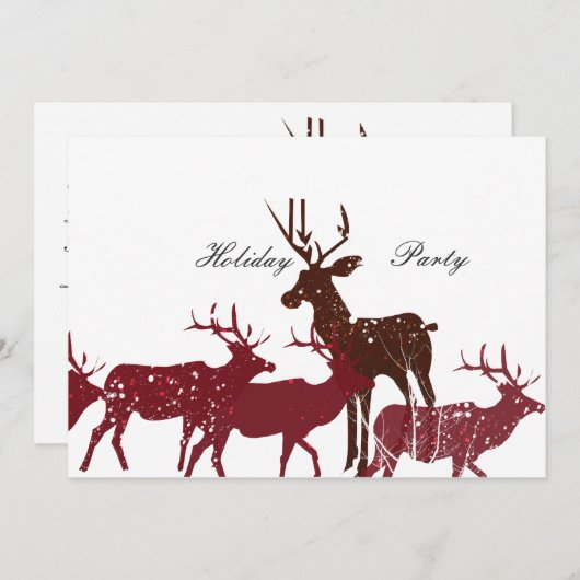 Dierenvakantiesneeuw Kaart (Voorkant / Achterkant)