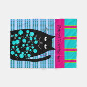 Dierenvechter in ruste fleece deken (Voorkant (Horizontaal))