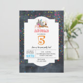 Dierenvechterij - Dieren van de geboorte van het J Kaart (Staand voorkant)