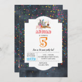 Dierenvechterij - Dieren van de geboorte van het J Kaart (Voorkant / Achterkant)