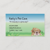 Dierenvederlijk Visitekaartje Dogs Bucket (Achterkant)