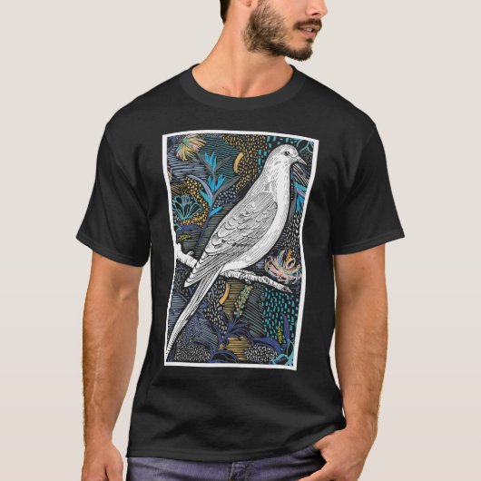 Dierenvedertje - Gift Pigeon T-shirt (Voorkant)