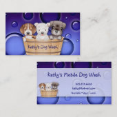 Dierenveearts Visitekaartje Dogs Bucket peri (Voorkant / Achterkant)