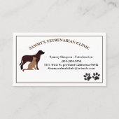 Dierenveeartsenijdienst Visitekaartje (Voorkant)