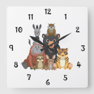 Dierenveer Collectie wandklok