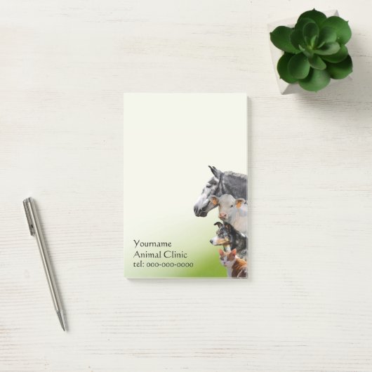 Dierenveer Post-it® Notes (Kantoor)