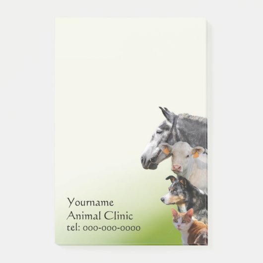 Dierenveer Post-it® Notes (Voorkant)