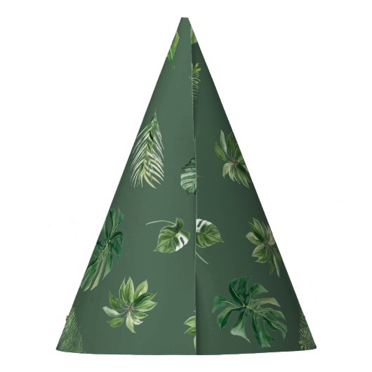 Dierenveer Wild Een Oerwoud Gebogen jongen Feesthoedjes (Achterkant)