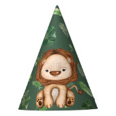 Dierenveer Wild Een Oerwoud Gebogen jongen Feesthoedjes (Voorkant)