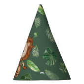 Dierenveer Wild Een Oerwoud Gebogen jongen Feesthoedjes (Rechts)