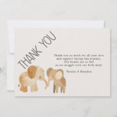 Dierenverblijf Nursery Dieren Baby Aankondiging (Achterkant)