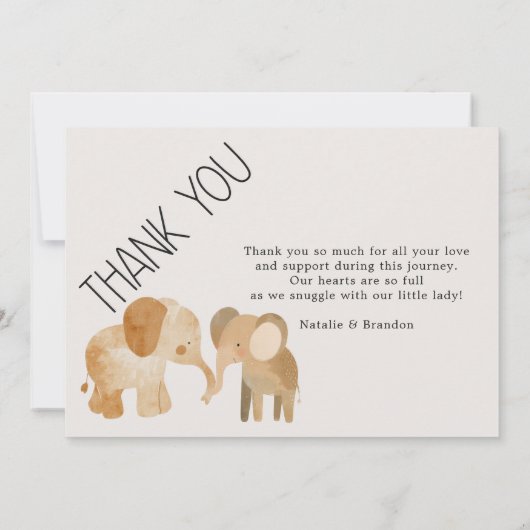 Dierenverblijf Nursery Dieren Baby Aankondiging (Achterkant)