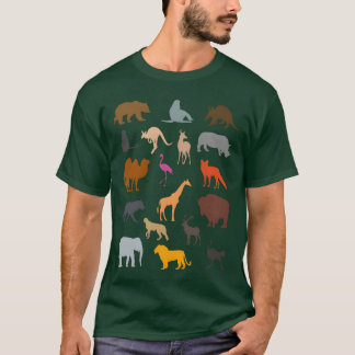 Dierenverzameling dierentuin Bezoekers Cadeau vint T-shirt