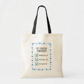 Dierenverzorger Dierenliefhebber Checklist Tote Bag (Voorkant)