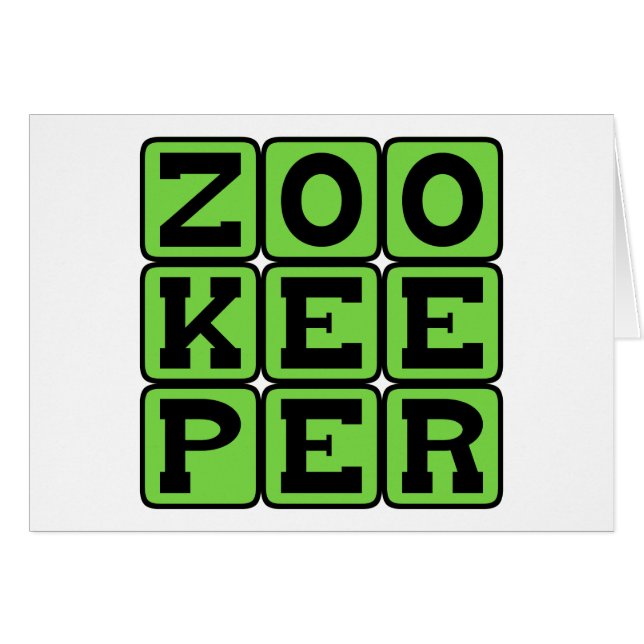 Dierenverzorger, Dierentuinmedewerker (Voorkant Horizontaal)