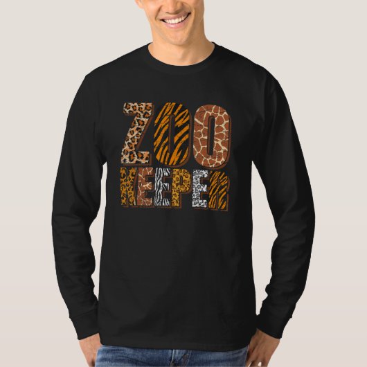 Dierenverzorger Dierenverzorger Dierentuinmedewerk T-shirt (Voorkant)