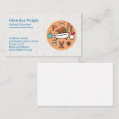 dierenverzorger | Doggie in bad Visitekaartje (Voorkant / Achterkant)