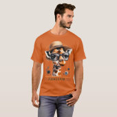 Dierenverzorger Giraffe Safari Zoo Dierenverzorger T-shirt (Voorkant volledig)